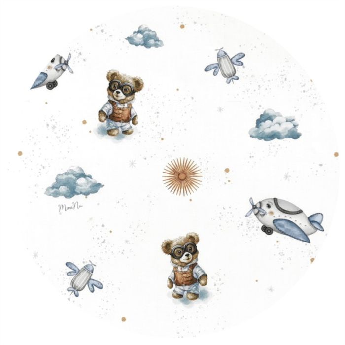 Beebi jalaosadega magamiskott "Teddy aviator blue" 2-2.5 TOG