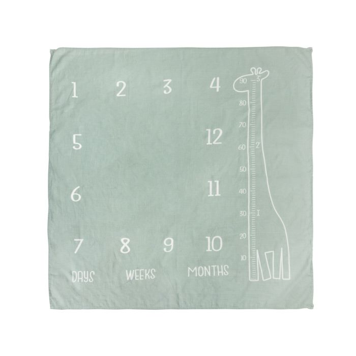 Musliinist lapid (foto taust) imikutele "Girafee" 120x120cm