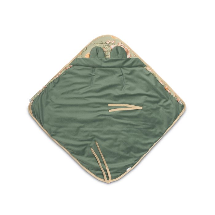 Soojakott vankrisse/turvatool  "Floral green" 90x90 cm