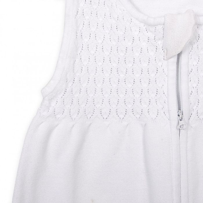 Kootud beebi magamiskott "Knitted" valge 1.0 TOG