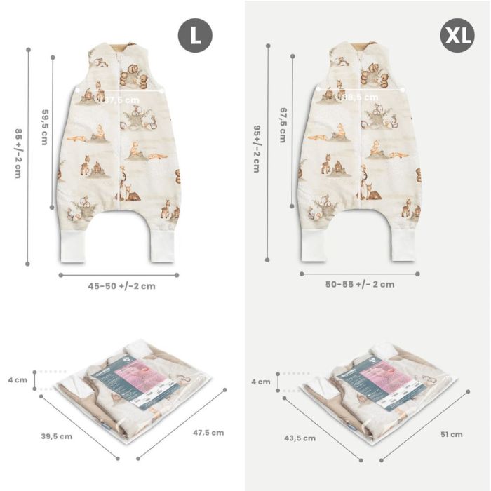 Beebi jalaosadega magamiskott  "ZODIAC" 1 TOG/ 2.5 TOG L /XL  