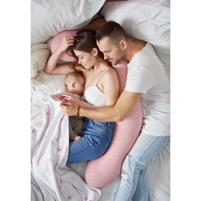 Nuudelpadi - imetamispadi 190 cm "Multi melange pink" 