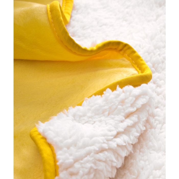 Pleed "Metsa sõbrad" 100x75cm, mikrofiiber kangast, kollane