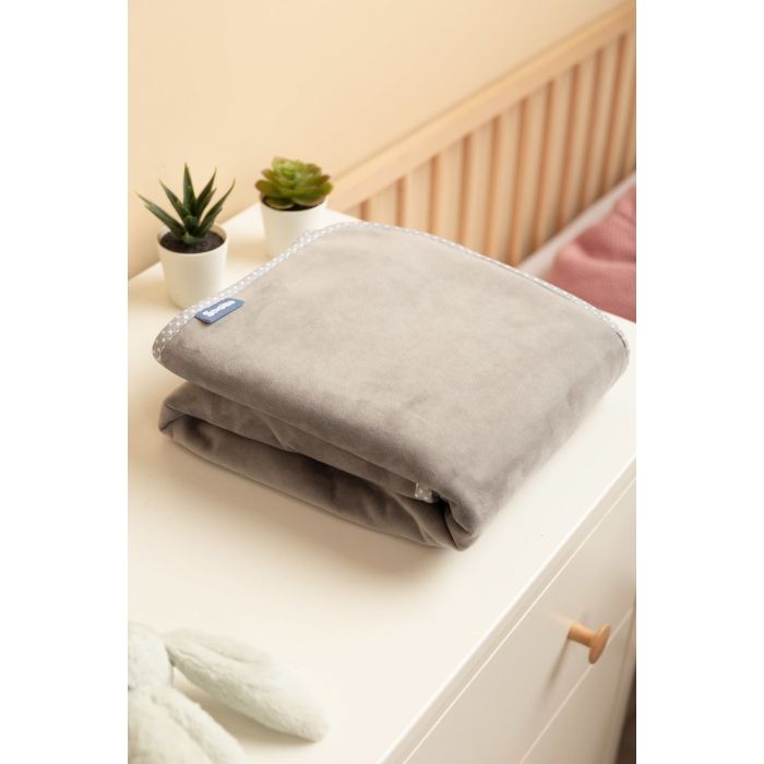 Beebi tekk  "Silky velvet grey" 100x80 cm