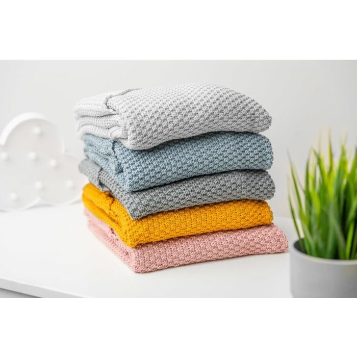 Kootud bambusviskoos beebitekk "Baby" 90x85 cm hall