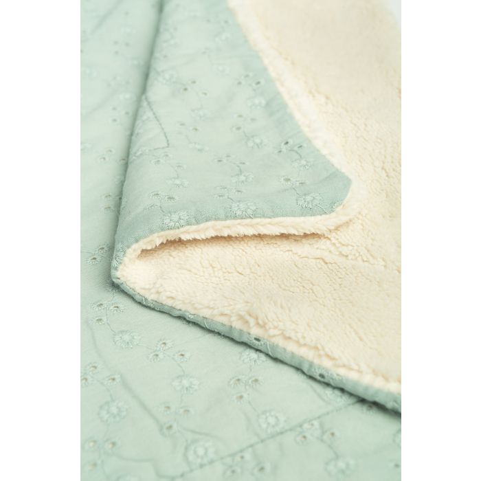 Beebi tekk  "Silky ornament" 100x80 cm mint