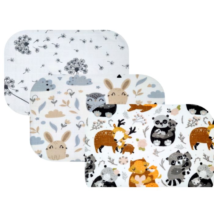 Musliinist lapid imikutele - mähkimislina 120x120cm 1 tk (vali värv))