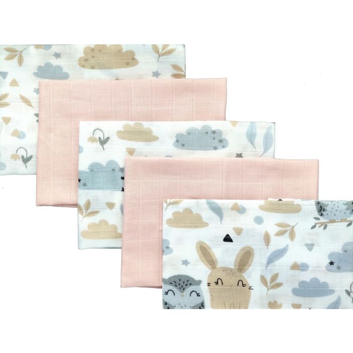 Musliinist lapid "Mini" 5 tk 38x38 cm