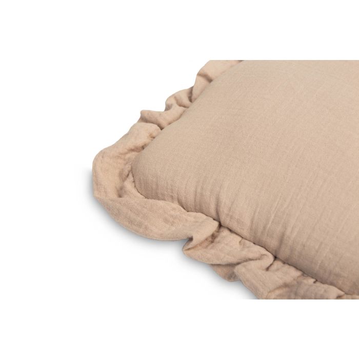 Musliinist beebitekk "Luxury soft" ja padi beige