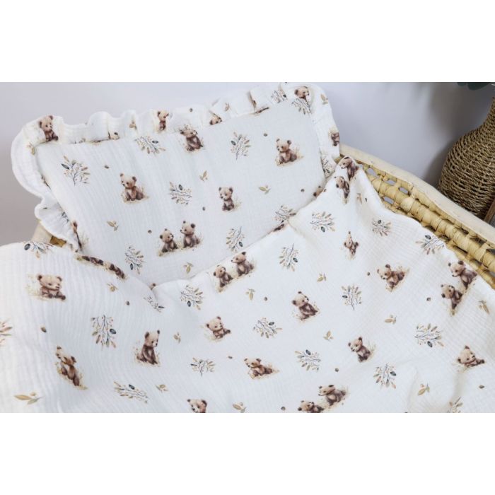 Musliinist beebitekk "Little bears" ja padi 