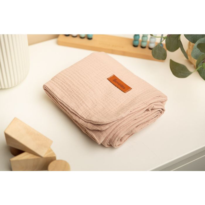 Musliin beebitekk "Vittoria cocoa" 75x100 cm 