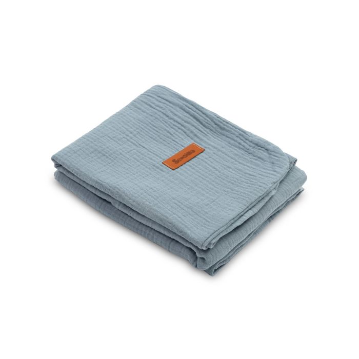 Musliin beebitekk "Vittoria jeans" 75x100 cm 