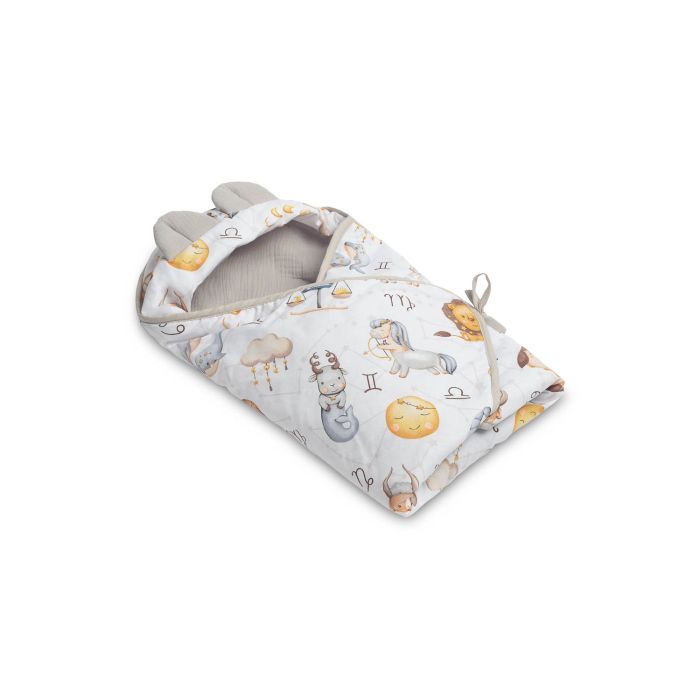 Soojakott vankrisse/turvatool  musliinist  "Zodiac" 90x90 cm