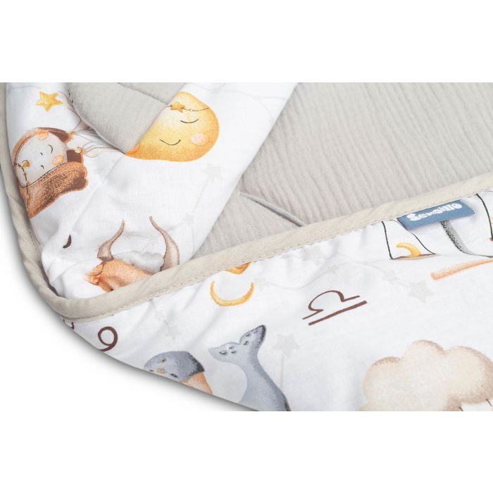 Soojakott vankrisse/turvatool  musliinist  "Zodiac" 90x90 cm