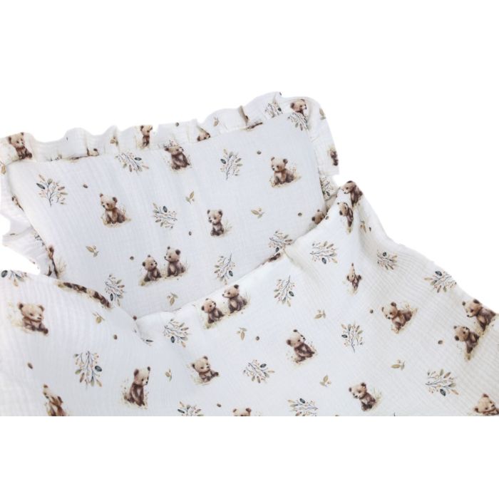 Musliinist beebitekk "Little bears" ja padi 