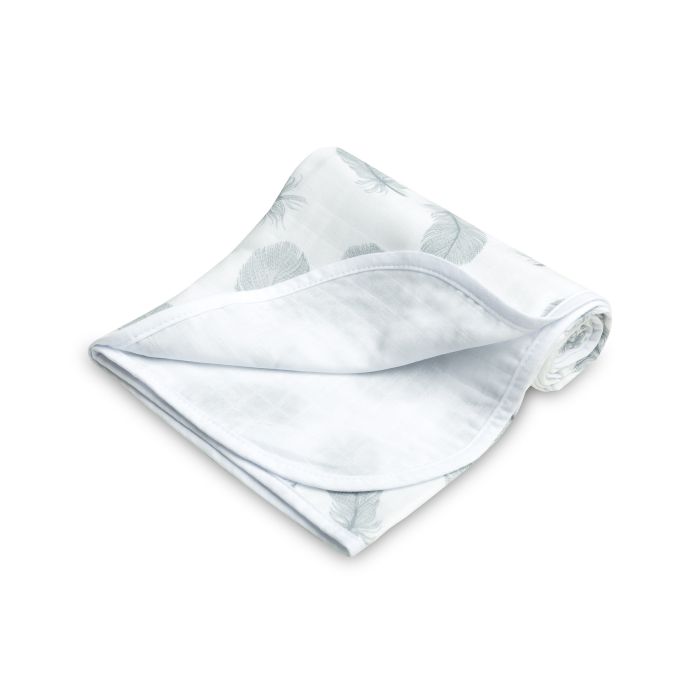 Musliin beebitekk "Light feathers" 80x100 cm 