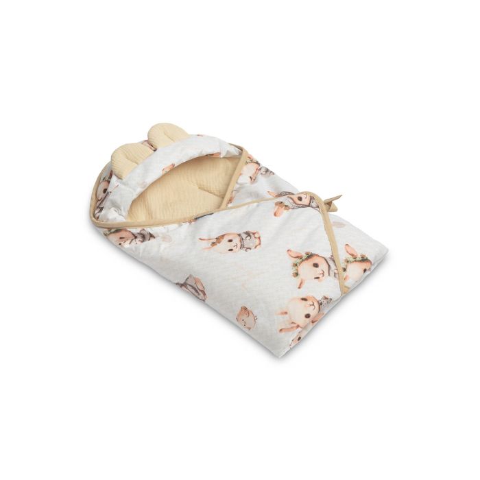 Soojakott vankrisse/turvatool  musliinist  "Lissie" 90x90 cm beige