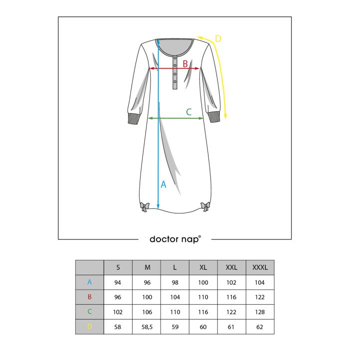 Puuvillane öösärk rasedatele naistele "Snug" grey