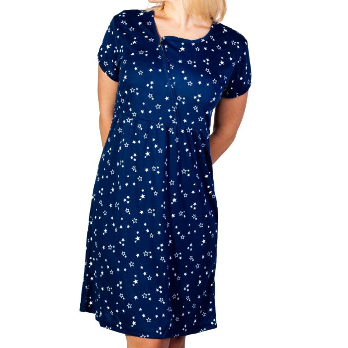 Puuvillane öösärk rasedatele naistele "Shine bright"