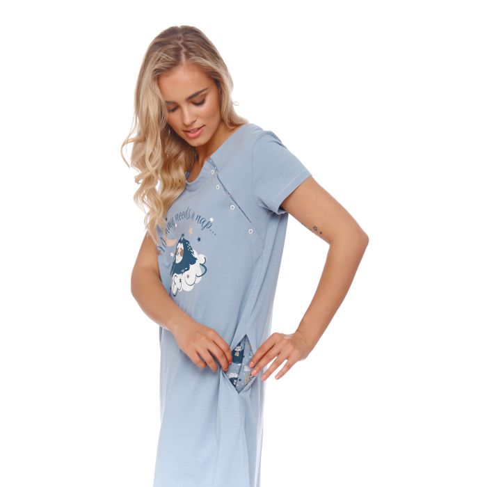 Puuvillane öösärk rasedatele naistele "Mamma" flow