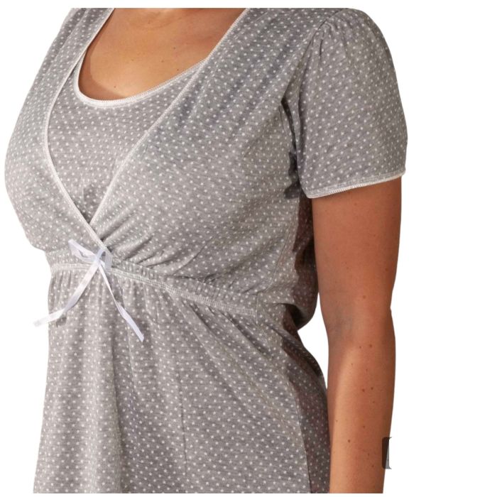 Puuvillane öösärk rasedatele naistele "Little stars"