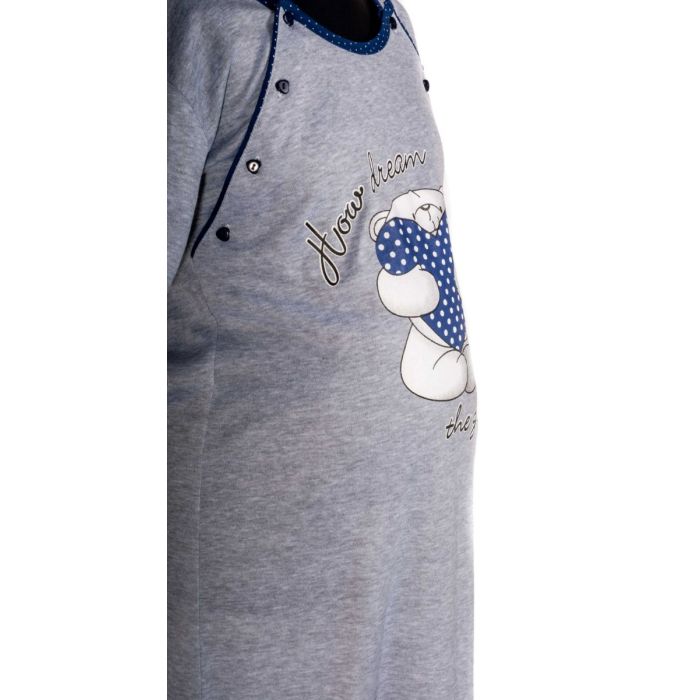 Puuvillane öösärk rasedatele naistele "Teddy"