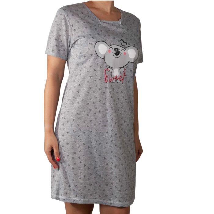 Puuvillane öösärk rasedatele naistele "Smiling"