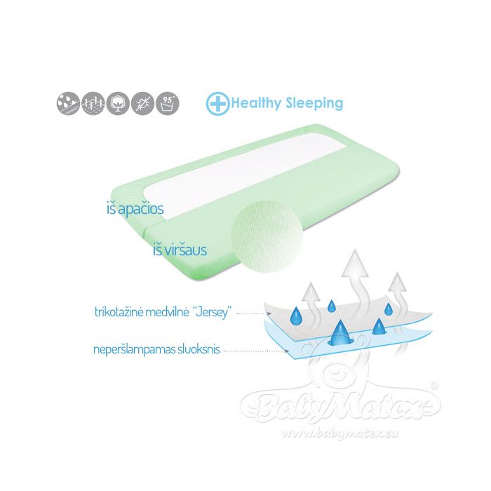 Kummiga lina veekindla  "Jersey" roheline