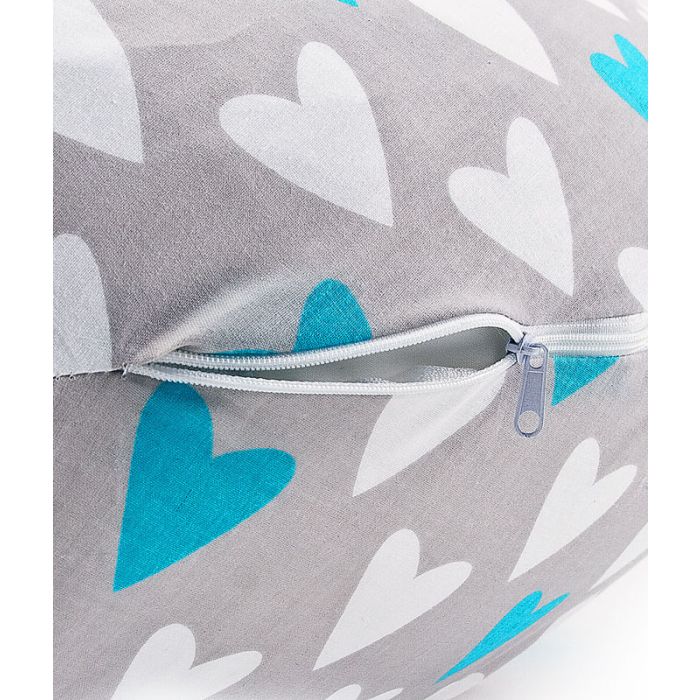 Nuudelpadi 170cm "Südamed" türkiissinine