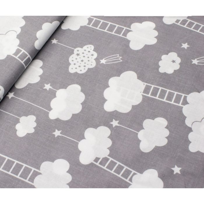 Kummiga voodilina "Cotton story" 38x80 - (saate valida värvi)