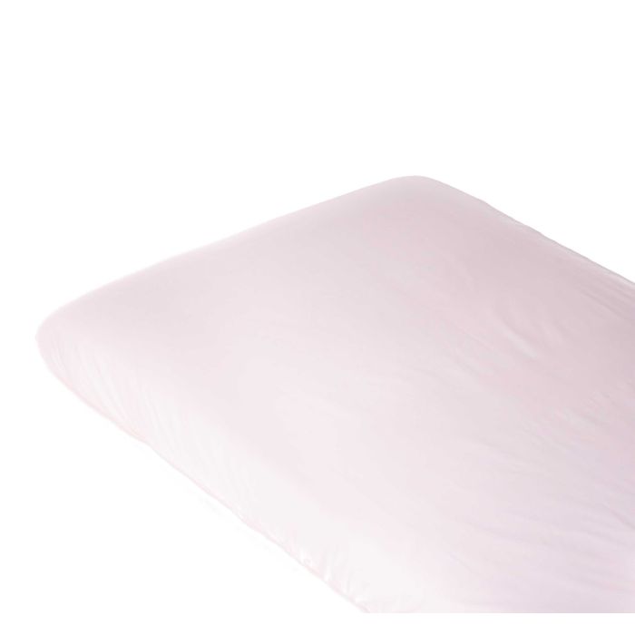 Kummiga voodilina "Blank PINK" 60x120 - puuvil