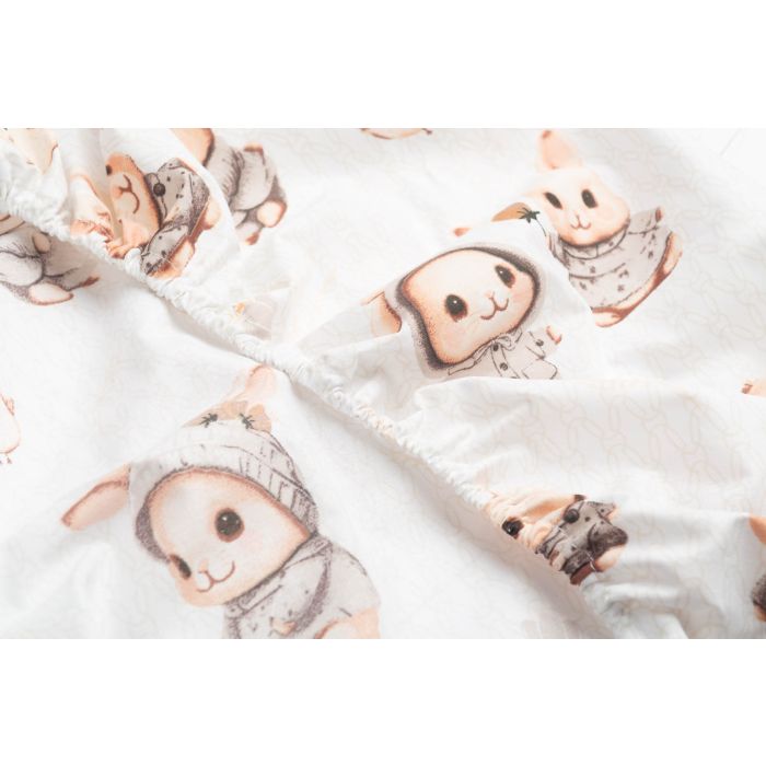 Puuvillane kummiga voodilina 60x120 cm "Lissie" 