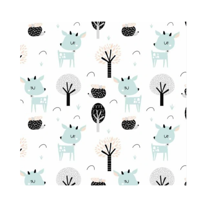 Kummiga voodilina "Cotton story" 38x80 - (saate valida värvi)