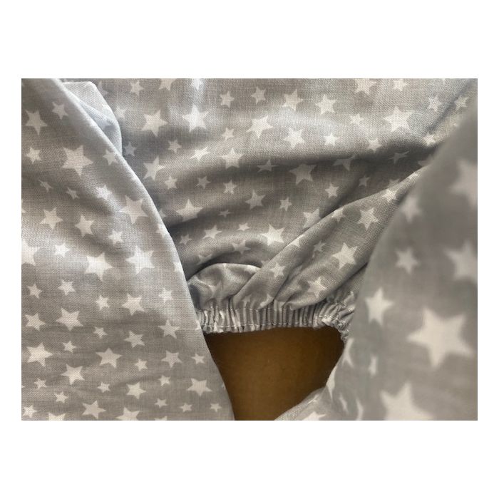 Kummiga voodilina "Milky way" 60x120 - puuvil