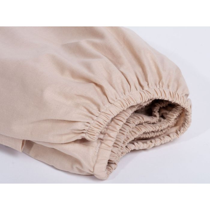 Kummiga voodilina "Latte" 60x120 - puuvil