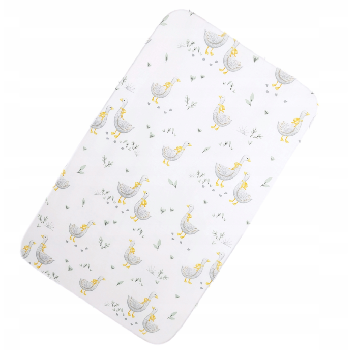 Puuvillane kummiga voodilina 60x120 cm "Golden goose yellow" 