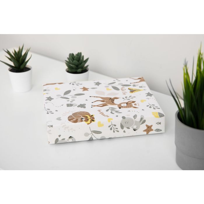 Kummiga voodilina "Forest life" 60x120 - puuvil