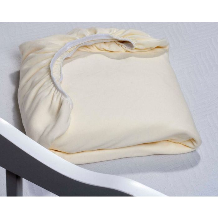 Puuvillane kummiga voodilina "Baby yellow"