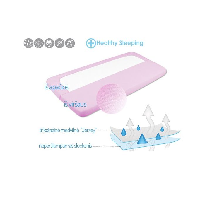 Neperšlampama paklodė su guma lopšiukui 