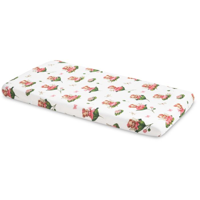 Puuvillane kummiga voodilina 60x120 cm "Blossoms" 