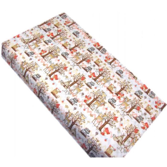 Kummiga voodilina "Raccoon" 60x120 - puuvil