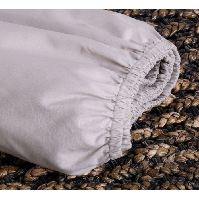 Kummiga voodilina "Gentle grey" 60x120 - puuvil