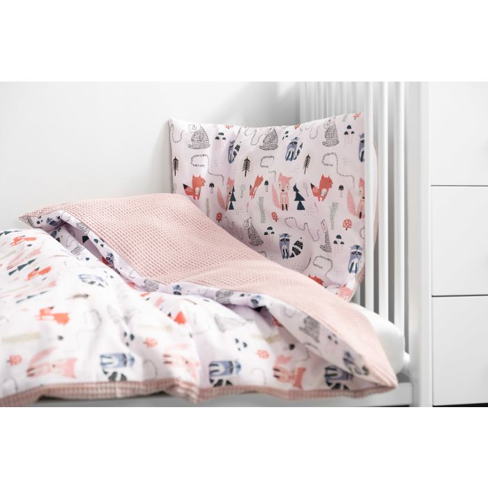 Beebi voodipesu 100x135 "Waffle with fox" 