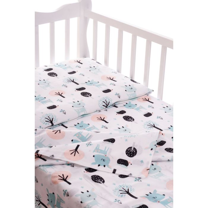 Beebi voodipesu 100x135 "Rudolf" valge