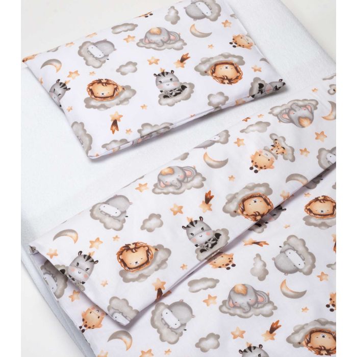 Voodipesu beebidele 135x100  "Keep dreaming white"