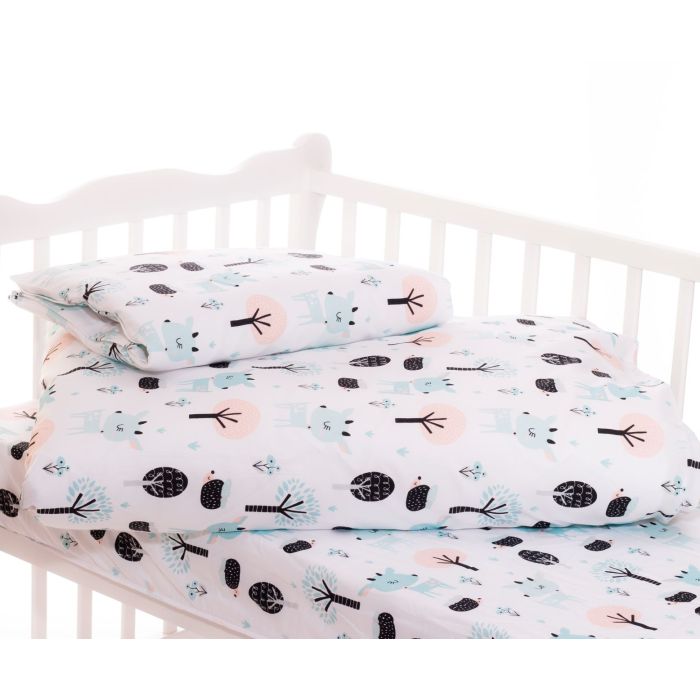 Beebi voodipesu 100x135 "Rudolf" valge