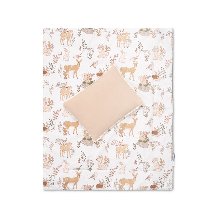 Musliin ja puuvillane beebitekk "Wolf"