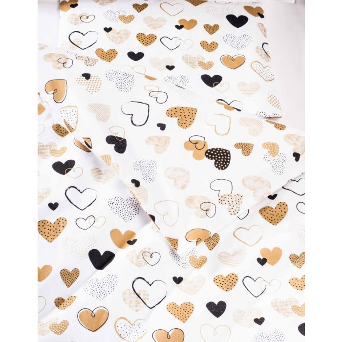 Hälli voodipesu 80x70cm "My love" beež 