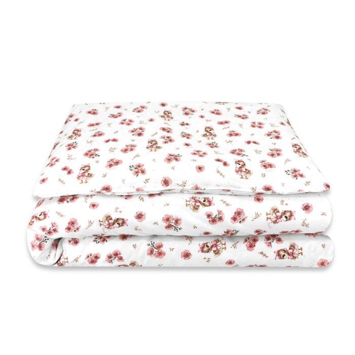 Voodipesu beebidele 135x100 "DUCKLINGS pink" 