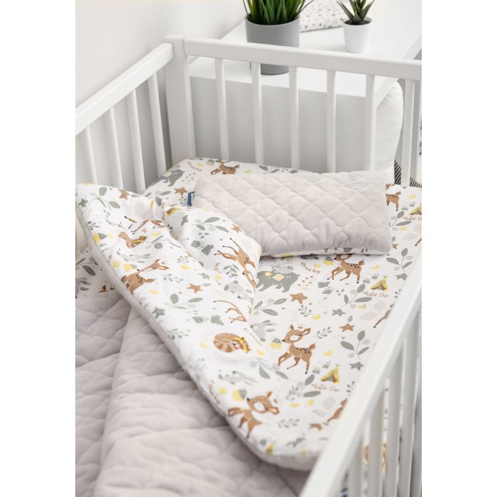 Kummiga voodilina "Forest life" 60x120 - puuvil